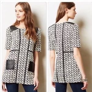 Anthropologie || Postage Stamp Knit Hida Tunic